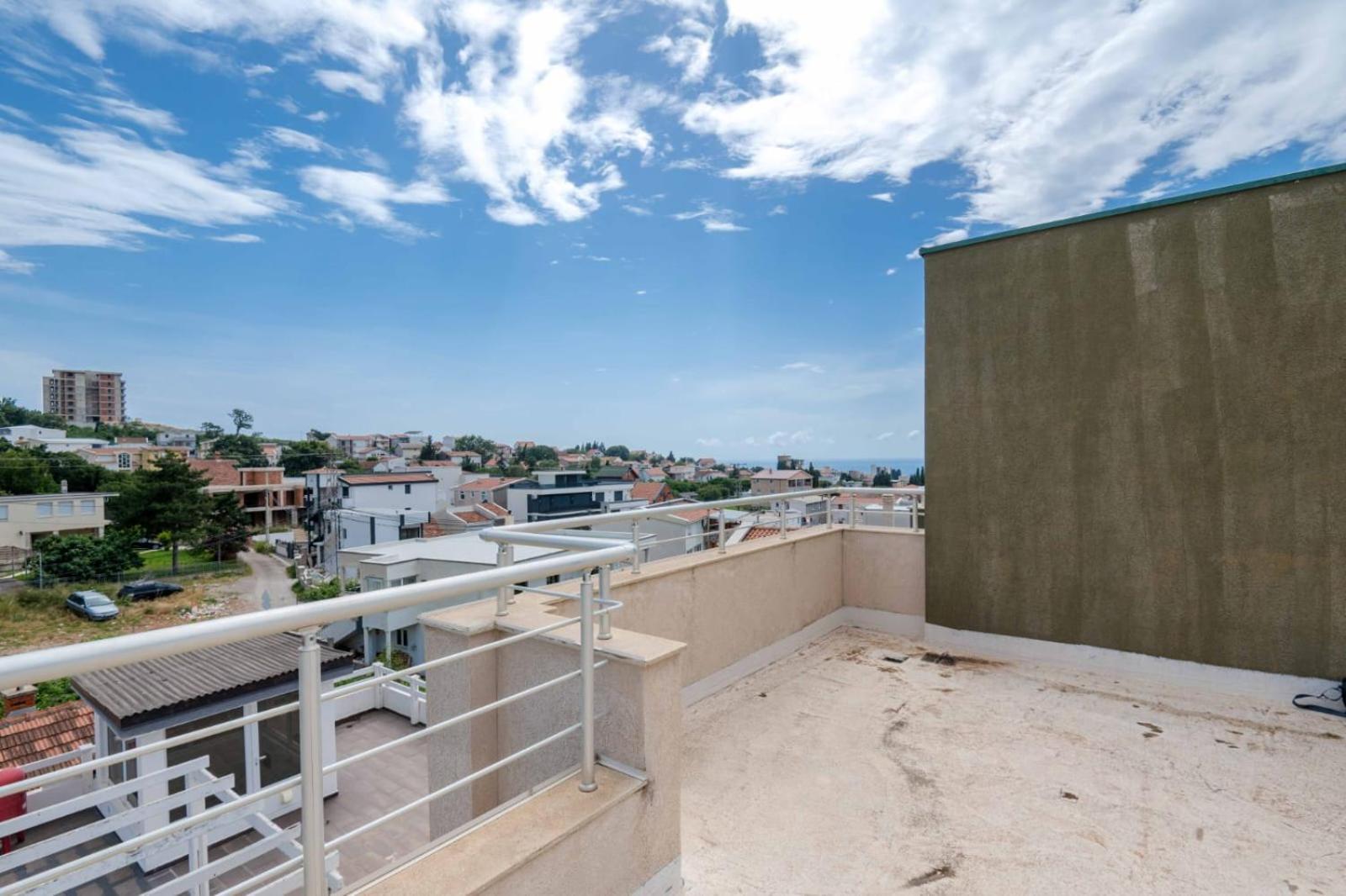 1Bd Modern Apt In Dobra Voda With Roof Access "Moka" Bar Extérieur photo