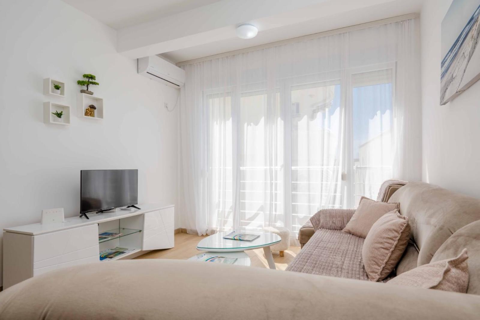 1Bd Modern Apt In Dobra Voda With Roof Access "Moka" Bar Extérieur photo